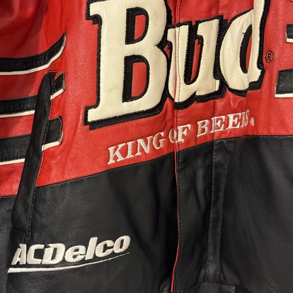 VTG Jeff Hamilton Racing Collection Dale Earnhardt Jr. Budweiser Nascar Jacket - Picture 2 of 12